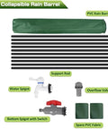 Parts for 750L Foldable Rain Barrel With Large Capacity Water Storage Tank Portable Rainwater Harvesting Container With Filter Tap Kit