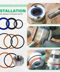 Beefed Up Heavy Duty Hydraulic Lift Cylinder Seals Kit 1 Pack 6803329 7137769 for Bobcat Skid Steers installation and components