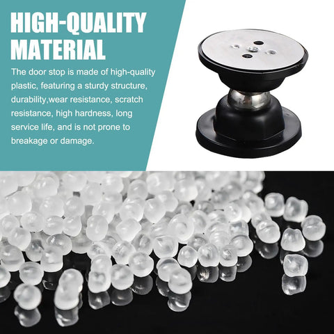 RV Magnetic Door Catch, 2.09 Inch Round Self Adhesive Door Holder with Screws, Easy Install shown with durable plastic material