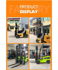 Beefy 3 Ton Rough Terrain Electric Forklift With Pneumatic Tires For Construction Sites And Outdoor Cargo Transport Heavy Duty Material Handling Gear Built For Tough Jobs And All Weather Worksites, side view