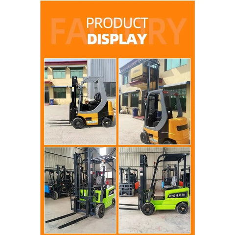 Beefy 3 Ton Rough Terrain Electric Forklift With Pneumatic Tires For Construction Sites And Outdoor Cargo Transport Heavy Duty Material Handling Gear Built For Tough Jobs And All Weather Worksites, side view
