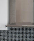 Silicone Corner Guards 4 Piece Set For Furniture Edges and Table Corners installed on kitchen cabinet