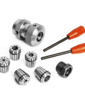 Crush Complex Turns On Your Lathe With This Badass ER32 Collet Chuck Kit featuring precision collet set and chuck body.