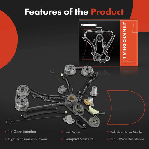 Engine Timing Chain Kit With Sprocket Tensioner And Guide For Jeep Grand Cherokee Wrangler Dodge Grand Caravan Charger Town