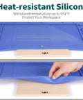 Heat Resistant Soldering Mat With Storage Slots Built In Ruler Magnetic Zones PCB Slot Bendable Silicone Work Surface