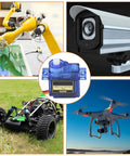 Collage of 12 Piece SG90 Micro Servo Motors 9G Mini Servos Kit for RC Helicopters Airplanes Cars Boats Robots Arms.
