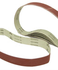 Hella Rugged 180 Grit Aluminum Oxide Sandpaper Belts For Bbs 40A Polisher Grinder Five Pack, flexible loops for wood and metal prep.