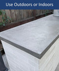 Straight Up Professional Grade Water Based Urethane Concrete Countertop Sealer Clear Low Sheen Finish 24 Oz Kit Covers 170 Sq Ft on countertop.