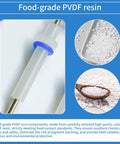 Dead Simple Steam Probe Set With Premium O Rings For Home Barista Upgrades and Crazy Smooth Steaming Results No Sweat Easy DIY Swap Replacement For Dual Boiler Espresso Makers, showcasing food-grade PVDF resin.