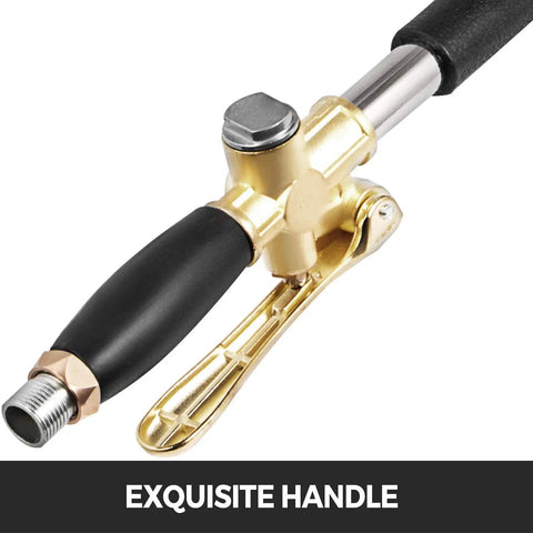 Handle detail of Four Jet Cement Mortar Sprayer For Walls Ceilings And Roofs Pneumatic Stucco Spray Gun With Four Nozzles