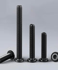 Heavy Duty 1/4-20 x 2-1/2 Inch Flat Head Hex Socket Cap Screws Bolts, 20 Pack, 304 Stainless Steel 18-8, Fully Threaded, Black Zinc Finish, Includes Hex Spanner For Quick No Fuss Install.