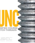 Close-up of UNC thread detail on Rock Solid Jaw And Jaw Turnbuckles 500 Pack 1/2 X 6 Inch Hot Dipped Galvanized hardware.