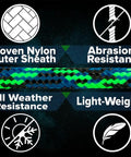 275 Lb Paracord 2.38 Mm Nylon Crafting Cord With 5 Strand Core Olive Drab 100 Ft featuring nylon sheath, abrasion resistance, all-weather, lightweight