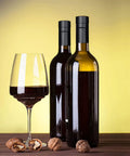 100 Pack Black Wine Bottle Sealers With Solid Airtight Plastic Cork Tops And Quick Squeeze Grip Caps on wine bottles with glass.