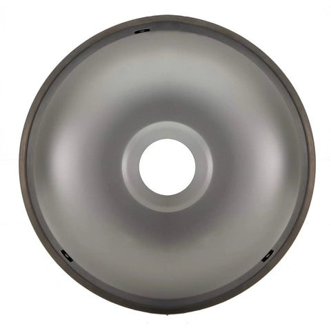 Top view of 13 Inch Round Stainless Steel RV Kitchen Sink with Brushed Nickel Finish easy clean rust and stain resistant design