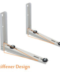 Beefy Mini Split Bracket For Ductless Air Conditioner Wall Mount Supports 7000 To 15000 BTU Galvanized Steel With Epoxy Finish