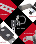 Heavy Duty Universal Exhaust Hangers For Tailpipe And Muffler, Flexible Swivel Mounts with rubber cushions and steel design