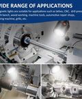 Durable Magnetic Led Work Light With Flexible Gooseneck And Magnetic Base 550 Lumen 6500K White Task Lamp for lathe use