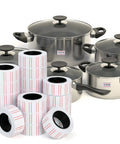 Stack of 30000 White Price Gun Labels On 60 Rolls For Pricing Like A Boss Pricemarker Stickers with kitchen pots