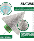Heavy Duty 2 Inch Diamond Cone Tile Bit Countersink Drill For Angle Grinders showcasing vacuum brazed diamond technology for efficient cutting.