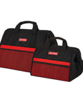 Two Tool Bag Set With 13 Inch And 18 Inch Open Mouth Zippered Bags For Quick Access And Easy Carry 600D Denier Durable Construction Pockets