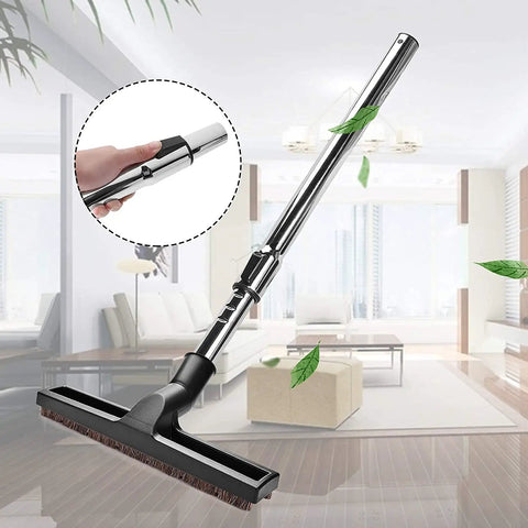 Hardwood Floor Vacuum Brush With 1-1/4 Inch Extension Wands Replacement Attachment For Most Vacuums That Accept 1-1/4 Inch Hoses