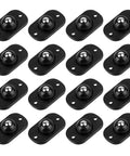 16 Pcs Self Adhesive Mini Caster Wheels 360 Degree Swivel Mini Appliance Rollers With Adhesive Backings shown in a set of 16.