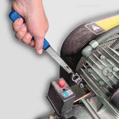 Using Heavy Duty Steel Wrench Extender Bar 15 Inches Long For Extra Leverage And Torque Adapter Extension Wrench on machinery