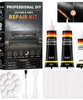 Black Leather Repair Kit and Vinyl Patch Crushes Nasty Scratches, Cracks and Holes on Cars, Furniture, Sofa and Couch.