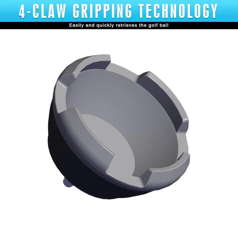 4 Claw Golf Ball Grabber 2 Pack Rubber Ball Picker Upper For Putter Premium Golf Ball Retriever For Hole End Grips top view