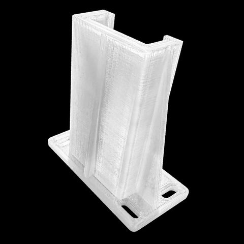 Heavy Duty Rear Drawer Mounting Bracket Replacement Compatible With Knape And Vogt Model 1284 3 Slide Tracks, clear PETG build.