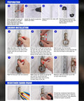 Installation instructions for Wall Hook Resistance Band Mount System For Home Gyms Rock Solid Anchoring Hardware and setup.