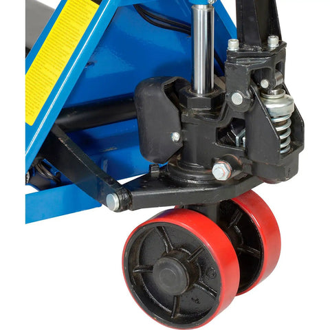 Heavy Duty Low Profile Pallet Jack Scale Truck Built Tough For Serious Payload Jobs Featuring Integrated Digital Weight Meter And No Sweat Ergonomic Pump Lever Systems