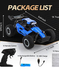 1:16 Scale High Speed RC Car For Boys, All Terrain Off Road Truck With 12.5 MPH Drift Power, 2.4GHz Remote, Alloy Chassis, Metal
