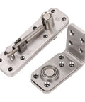 Beefy Heavy Duty Hidden Door Hardware For Wood Secret Door Bookcase With 600 Pound Load And 180 Degree Rotation Stainless Steel