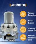 Air Dryer System Saver 1200 Plus Replacement For Meritor S4324711010 And WABCO 4324711010 image showing features