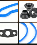 Valve Cover Gasket Set For LS V8 Engines 4.8 5.3 5.7 6.0 6.2L 1999 To 2020 Fits Chevy Silverado 1500 2500 Suburban Tahoe Trailblazer GMC Sierra Savana Yukon Envoy Oil Leak Fix, blue and black gasket pieces