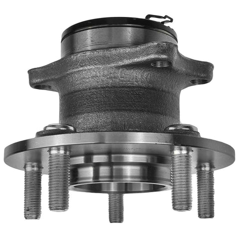 Close-up of Rear Wheel Hub And Bearing Assembly Two Pack For Mitsubishi Outlander 3.0L 2007 2013 And 2.4L 2008 2013 Left Rear Driver Side And Right Rear Passenger Side