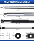 Heavy Duty Workhorse Gimbal Bearing Alignment Tool And Installation Puller For Boats with dimensions shown