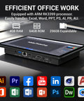 10.1 Inch Fanless Industrial Touchscreen Computer Featuring Slick RK3399 Hexa Core Processor, Android 12 Rugged Panel PC with ports visible.