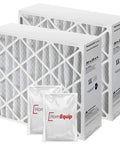 20x25x4 Furnace Filter Replacement With MERV 11 Media For Cleaner Air Captures 0.3 Micron Particles Includes Homequip Disposal Bag 2 Pack