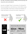 Size chart for Hands Free Running Belt For Men And Women Secure Phone Pouch With Key Clip And Essentials Holder Fits 24.5 To 35.5 Inch Waists