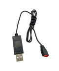 3 Pack 3.7V USB Charging Cable For HS110D HS200D Drones, Four Axis RC Quadcopters Battery Charger Cable, black nylon braided USB