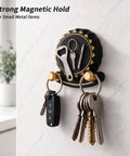 Tough As Nails Two In One Self Adhesive Magnetic Wall Hooks With Heavy Duty Grip No Drill Mount For Clutter Free Kitchen Organization And Safe Metal Storage, holding keys and small items.