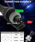 Image of 0 To 100 Psi Fuel Oil Pressure Sensor Transducer With Plug And Play Harness Kit One Eighth Inch NPT Thread Stainless Steel 316