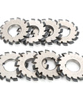 Gear Cutter Set For Milling Machines, 8 Piece Pro Grade Beefy High Speed Steel involute tools, 14.5 Degree