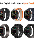 Six amBand Apple Watch 46mm protective cases with varied bands for Series 10/11.