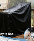 All Weather Indoor Outdoor Exercise Bike Cover For Cannondale Smart Trainer Ecosystem Setup 2022 To 2025 on patio