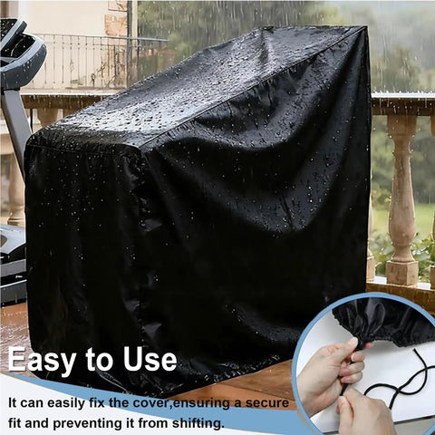 All Weather Indoor Outdoor Exercise Bike Cover For Cannondale Smart Trainer Ecosystem Setup 2022 To 2025 on patio