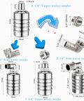 Auto water level float valve, 304 stainless steel; 1/2" and 3/4" inlets with top/side entry fittings.